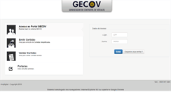 Desktop Screenshot of gecov.com.br